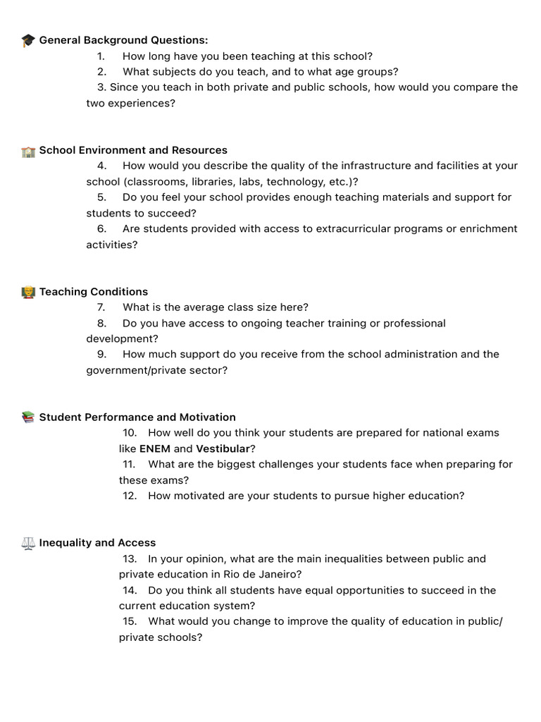 Teacher Insights on Education Inequality | PDF