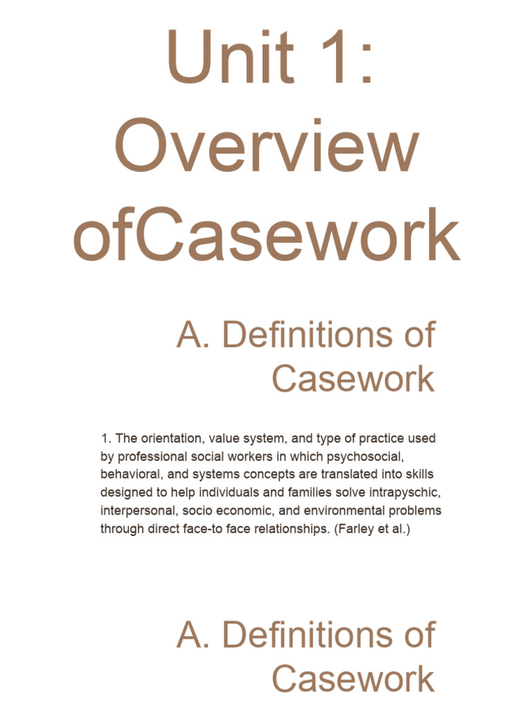 Understanding Casework in Social Work | PDF | System | Psychology