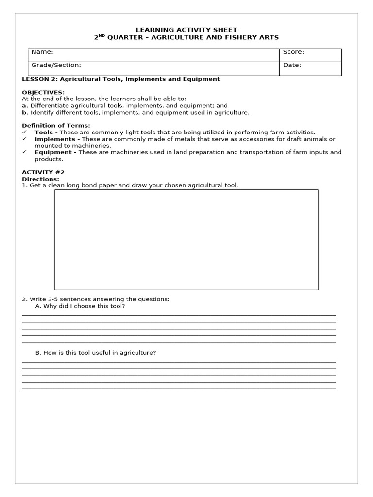 Tle 7 Q2 Las 2 | PDF
