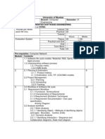 University of Mumbai Class: T.E. Branch: Semester: VI Subject: Object Oriented Software Engineering (Abbreviated As OOSE)