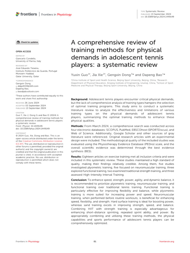 Fphys 15 1449149 | PDF | Strength Training | Randomized Controlled Trial