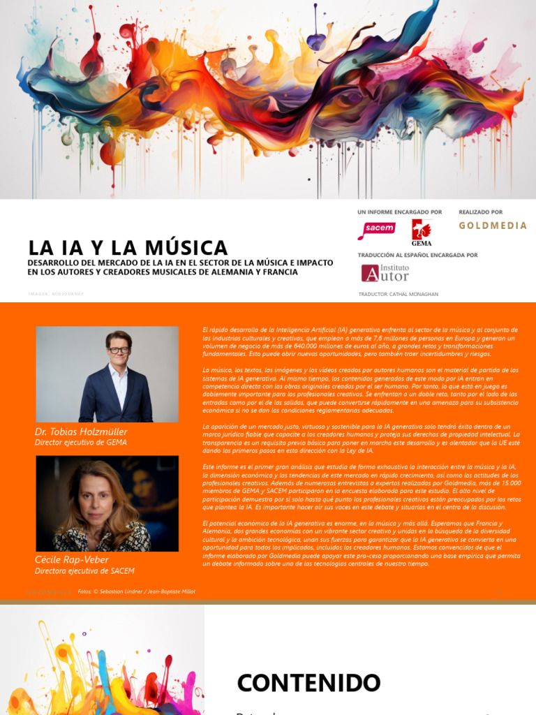Impacto de la IA en la Música Europea | PDF | Inteligencia artificial ...