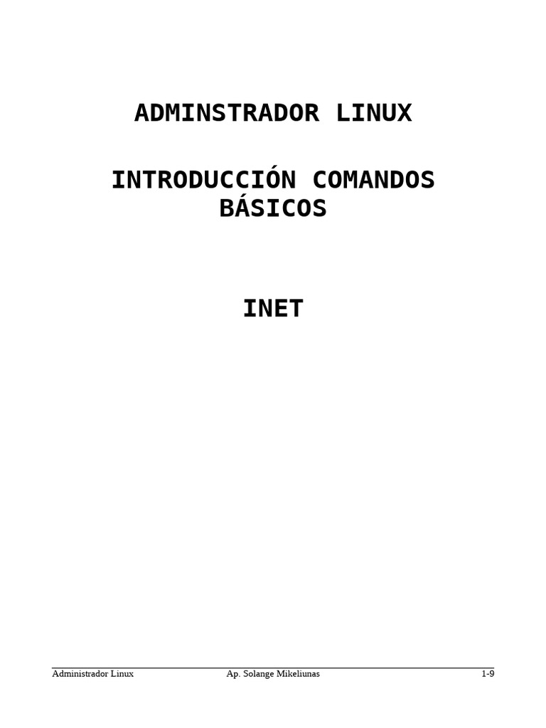 Comandos Básicos de Linux | PDF | Contraseña | Software del sistema