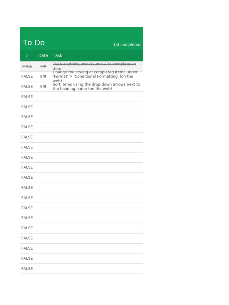 To-Do List | PDF