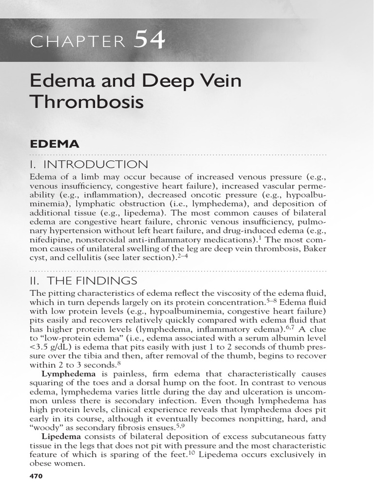 Chapter 54 Edema and Deep Vein Thrombo 2012 Evidence Based Physical ...
