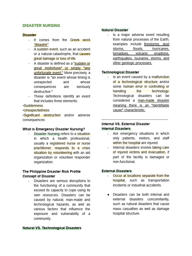 Understanding Disaster Nursing Essentials | PDF | Natural Disasters ...