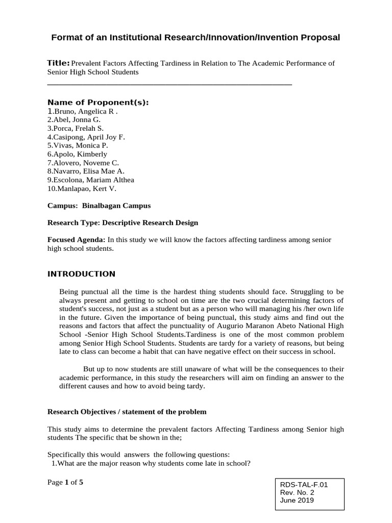 Format Research Proposal3 1 | PDF | Survey Methodology | Questionnaire