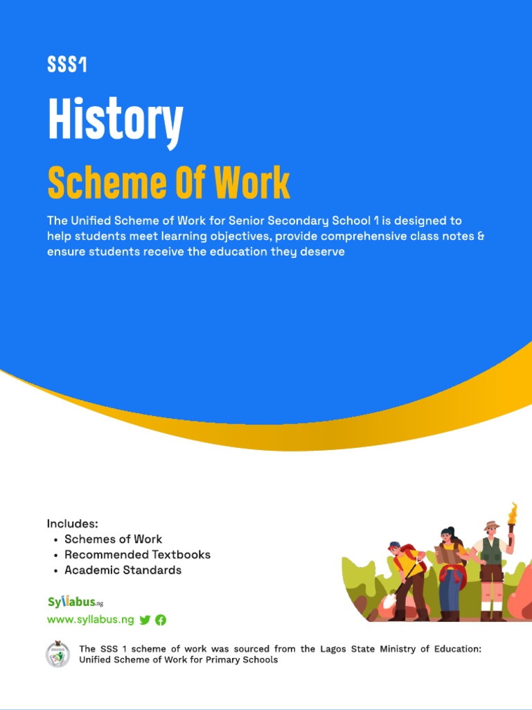 SSS1 History Scheme of Work Overview | PDF | Nigeria