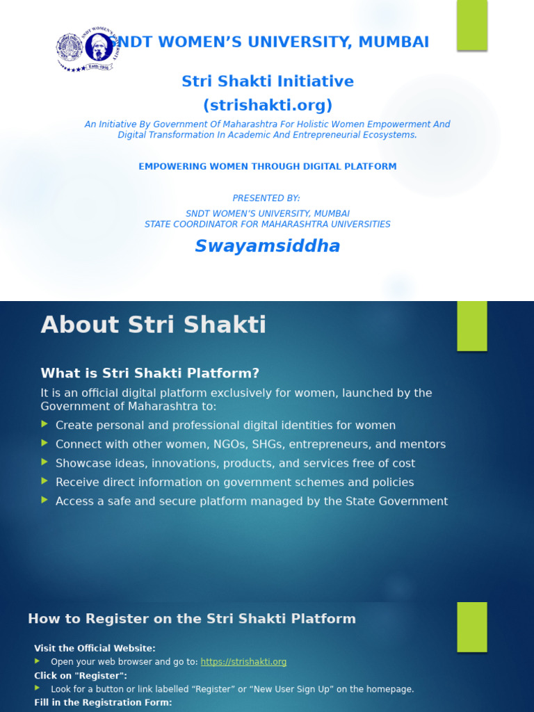 Stri Shakti Registration Guide | PDF