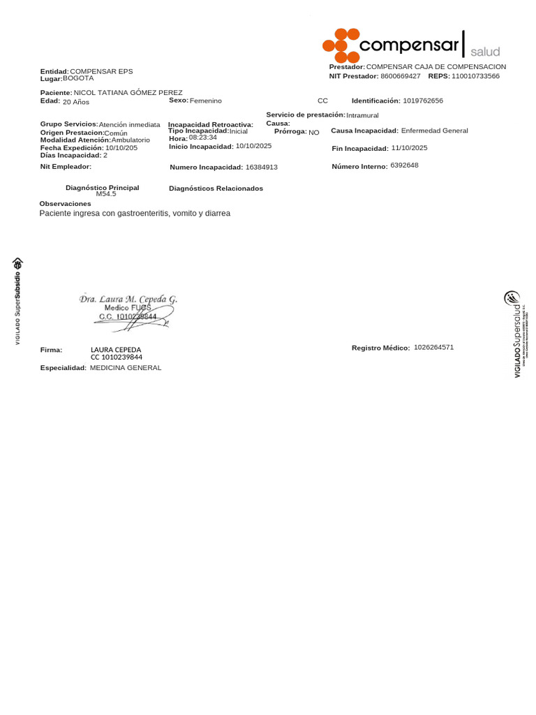 Compensar Inc | PDF
