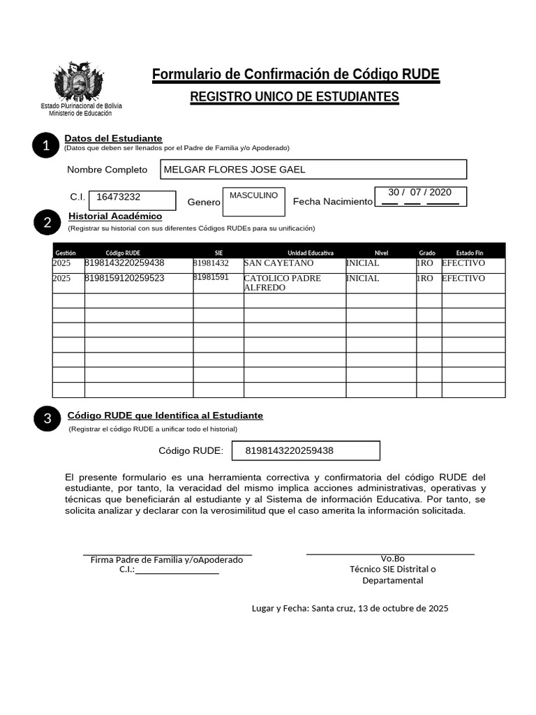 Unificación de Rude-1 | PDF