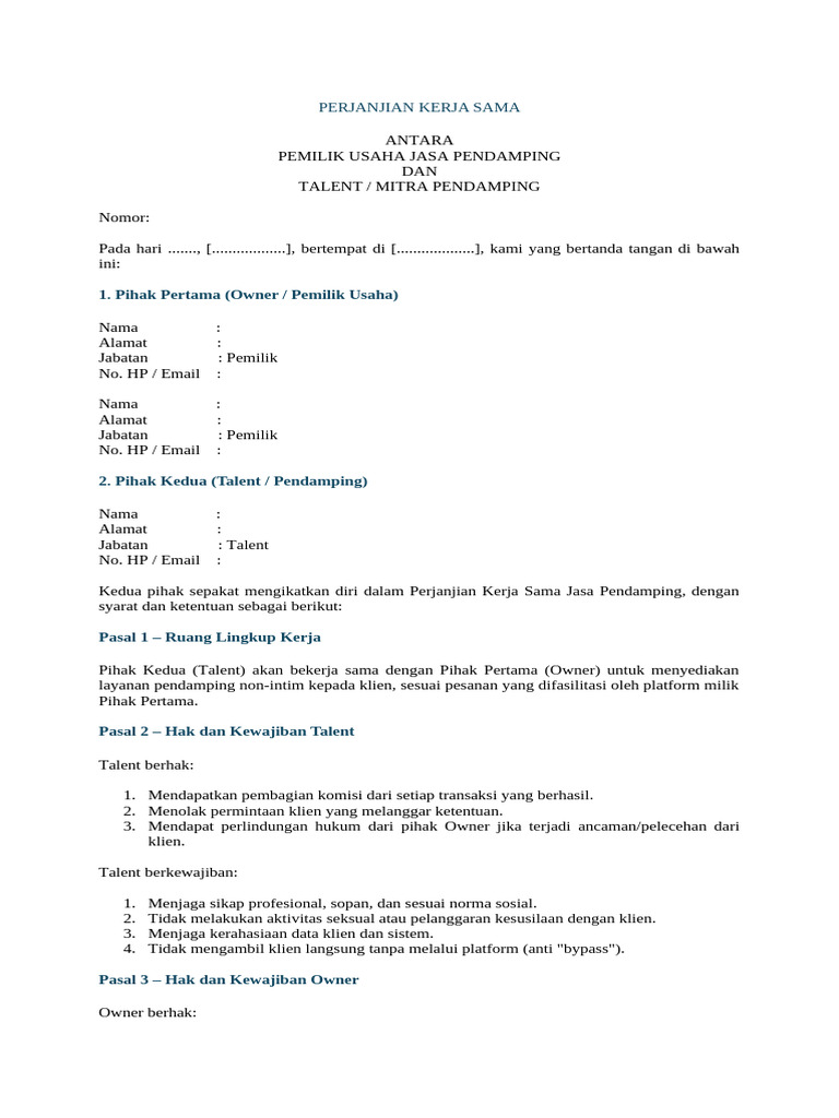 Contract | PDF