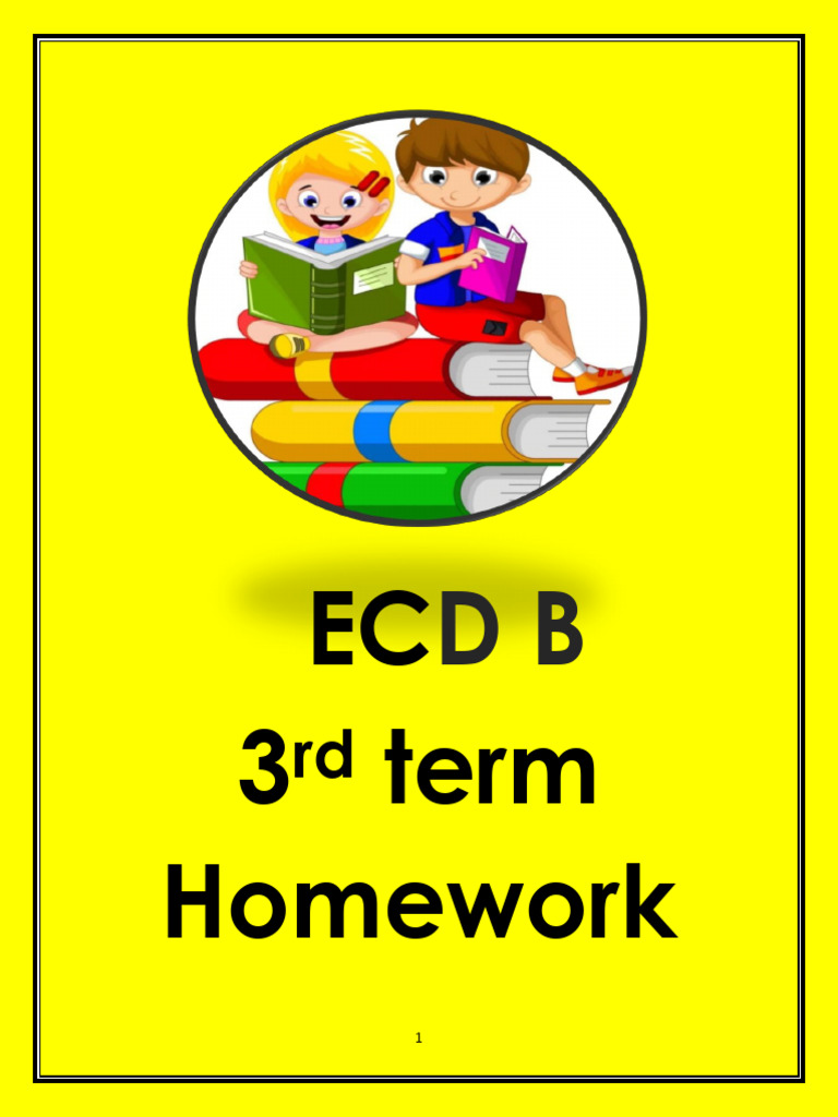 ECD Term 3 Homework Activities | PDF