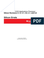 Silicon Errata: OMAP3530/25/15/03 Applications Processor