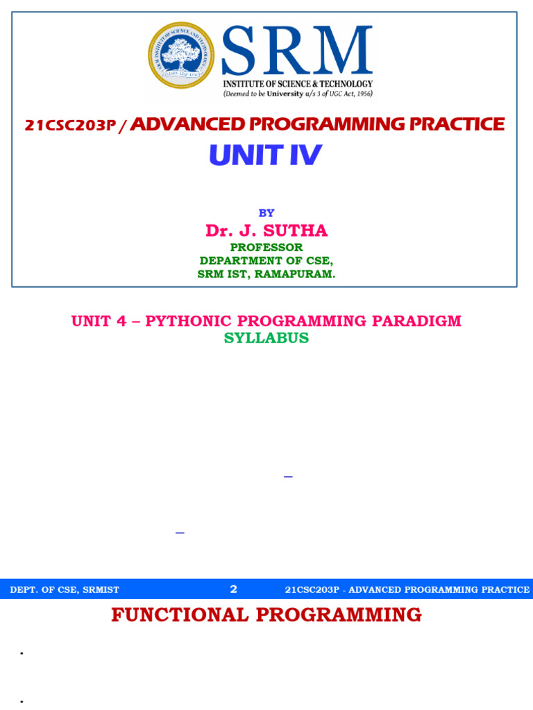 Pythonic Functional Programming Guide | PDF | Functional Programming ...