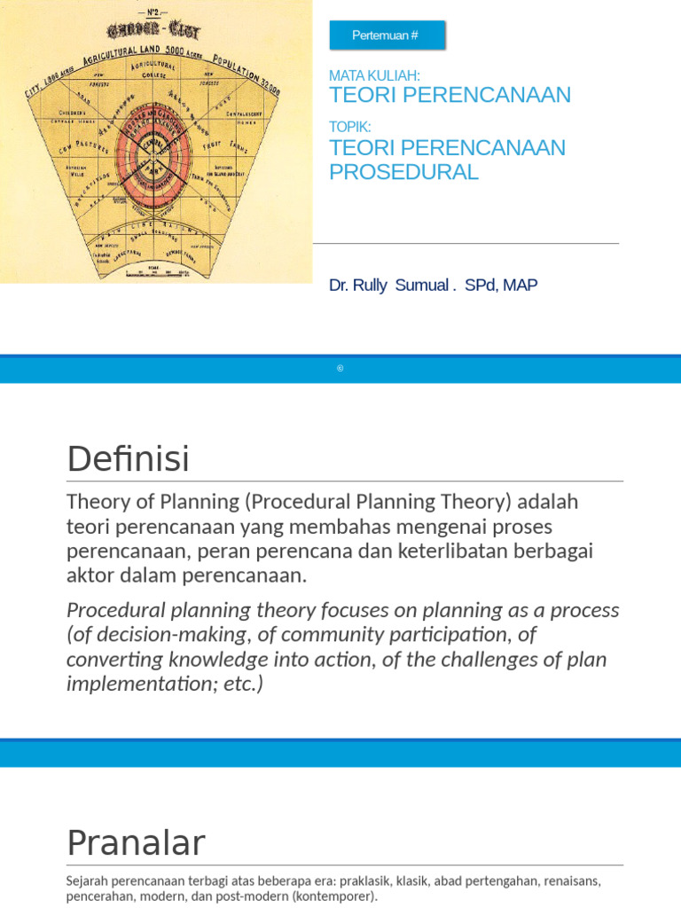 Teori Perencanaan Prosedural | PDF