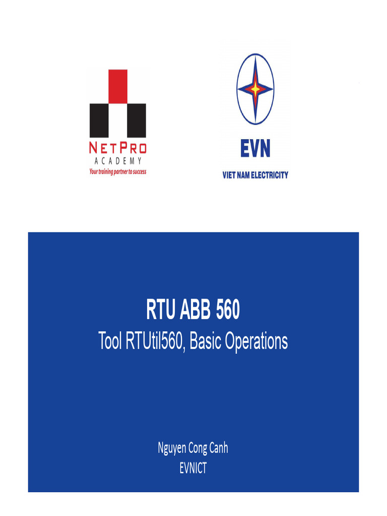 RTUtil560 Basic Operations Guide | PDF