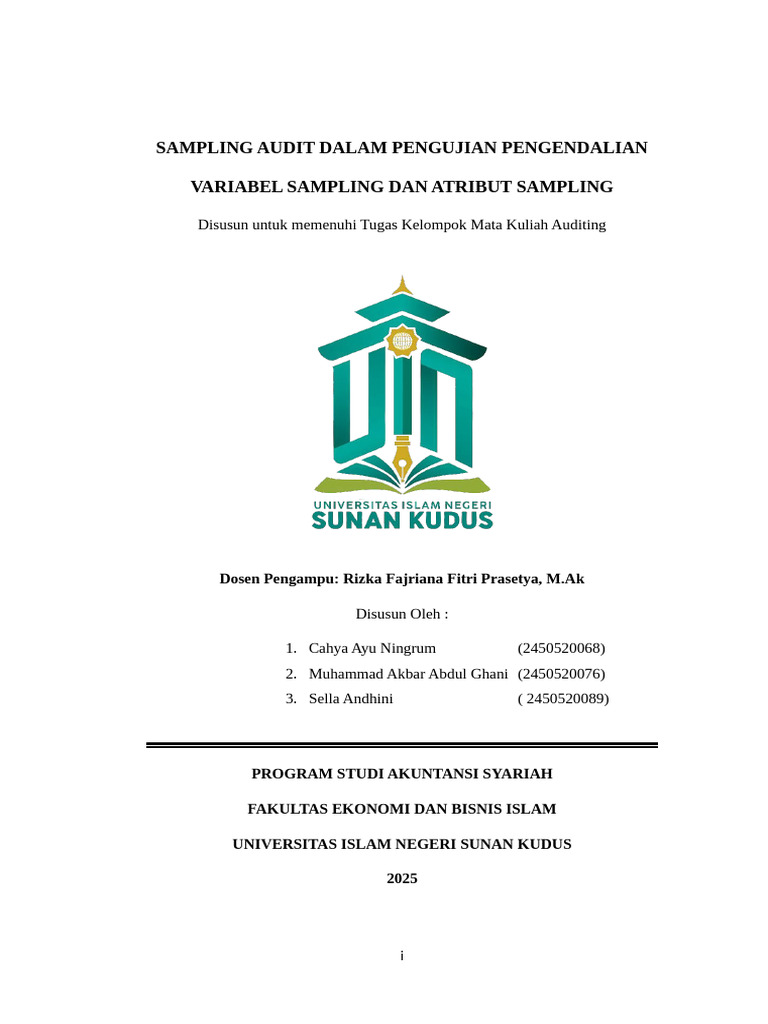 Sampling Audit: Variabel dan Atribut | PDF