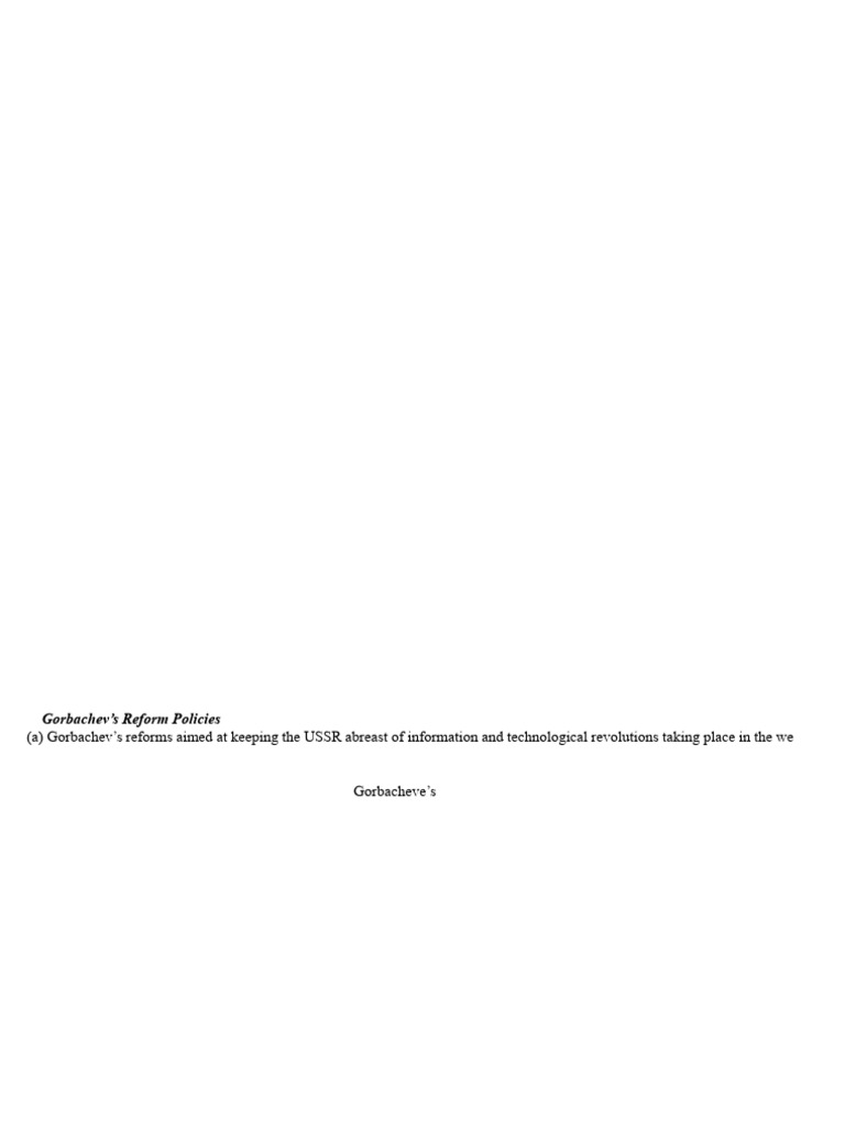 Causes and Consequences of Soviet Disintegration | PDF | World Politics ...