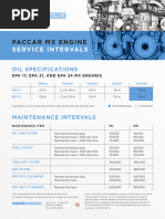 Peterbilt Maintenance Intervals Guide | PDF | Diesel Engine | Pump