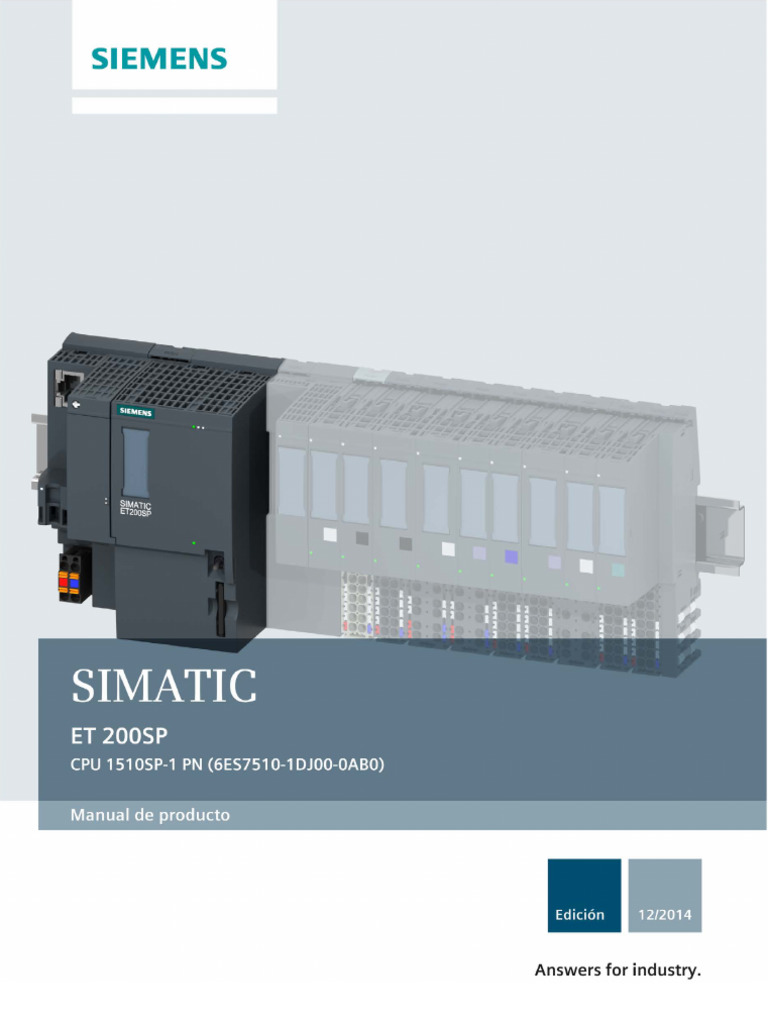 Manual CPU 1510SP-1 PN | PDF | Unidad Central de procesamiento ...