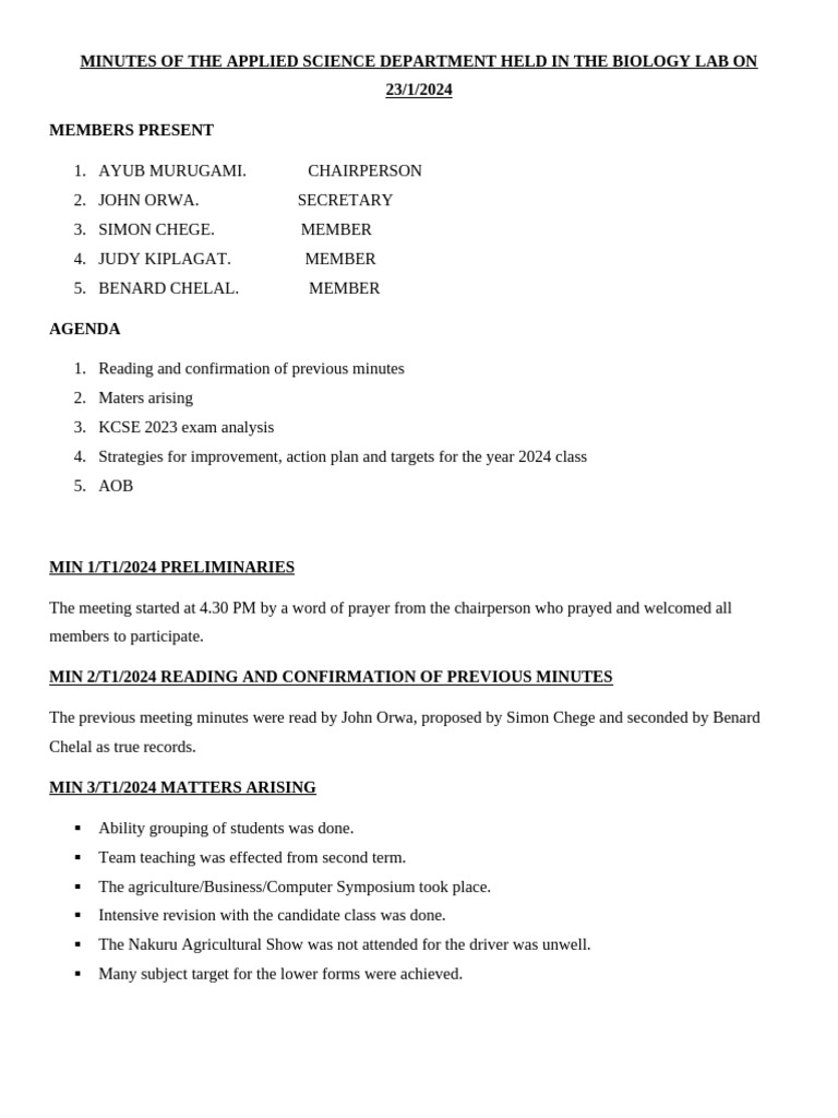 Applied SC - Minutes.jan.24 | PDF