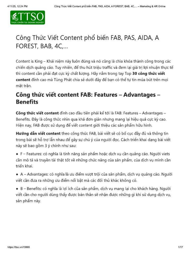 Công TH C Content | PDF