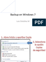 Backup en Windows 7
