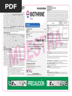 Biothrine C.E. 15: Insecticida Piretroide | PDF | Agua