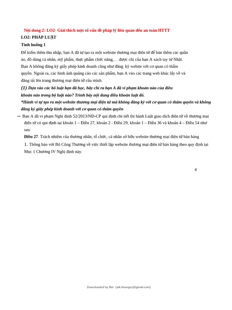 ATTT câu 2Luật | PDF