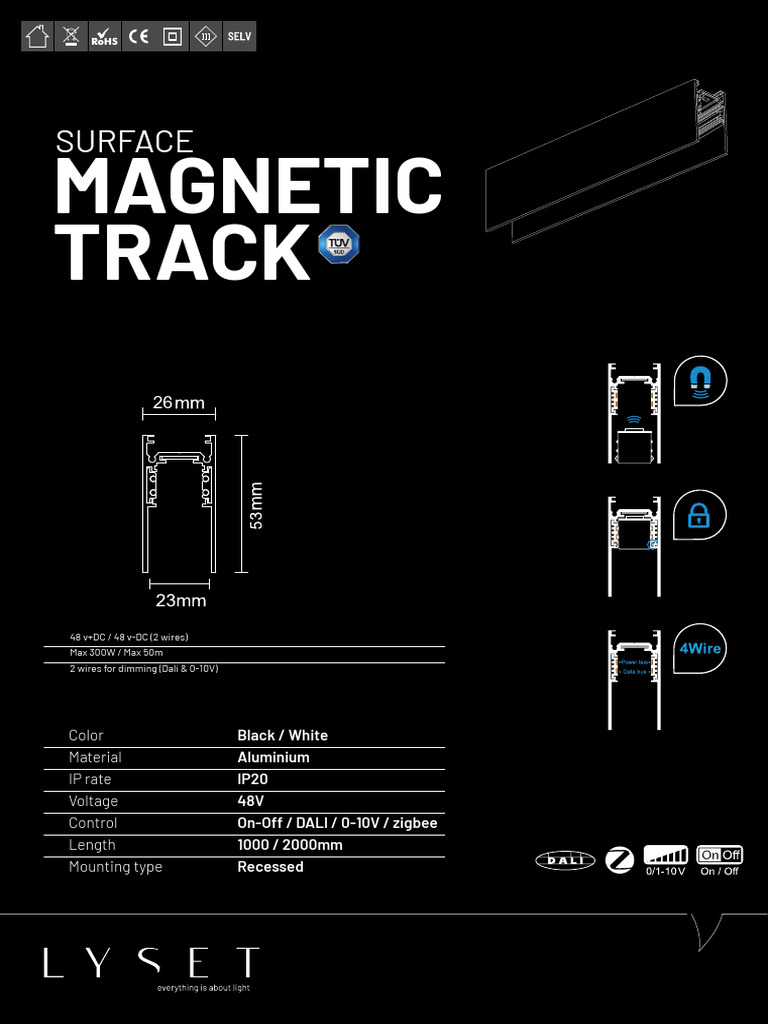 48V DC Dimming Track Lighting System | PDF | Electrical Connector ...