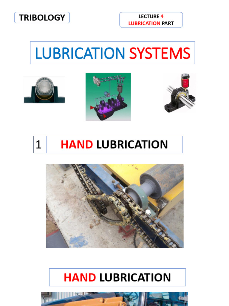 Lubrication Systems Overview and Types | PDF | Bearing (Mechanical) | Pump