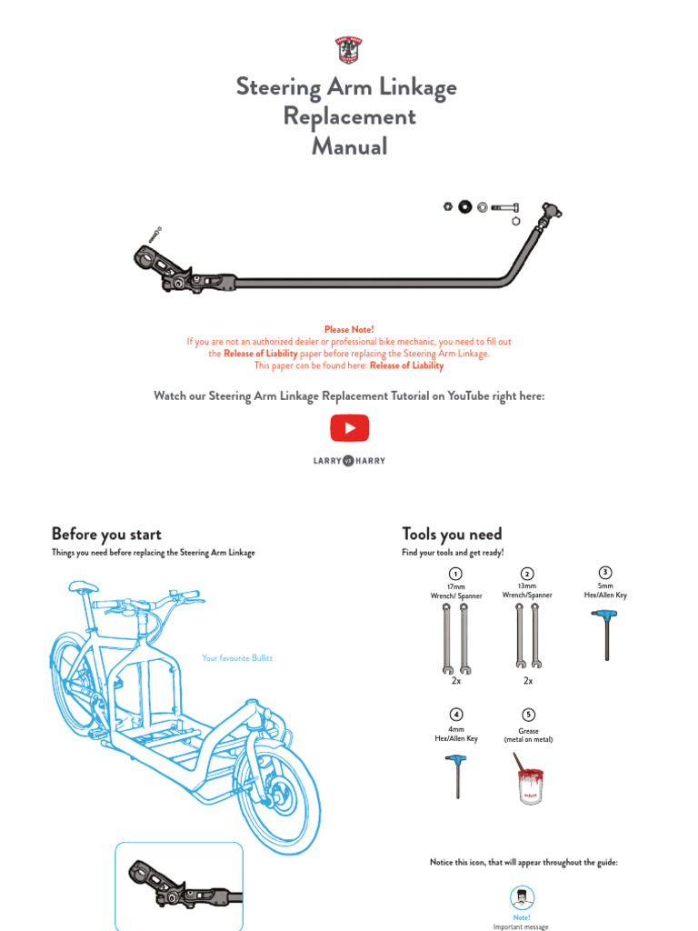 Steering Arm Linkage Replacement Guide | PDF | Steering | Nut (Hardware)