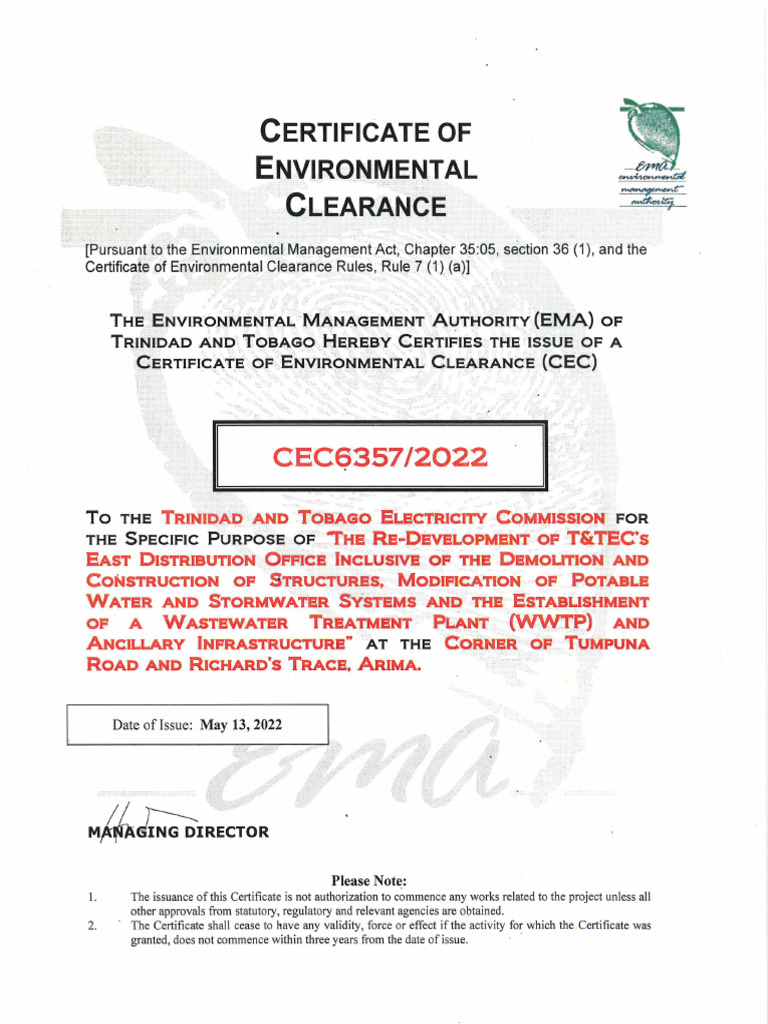 CEC #6357 of 2022 For TTEC Distribution East (Scanned) | PDF