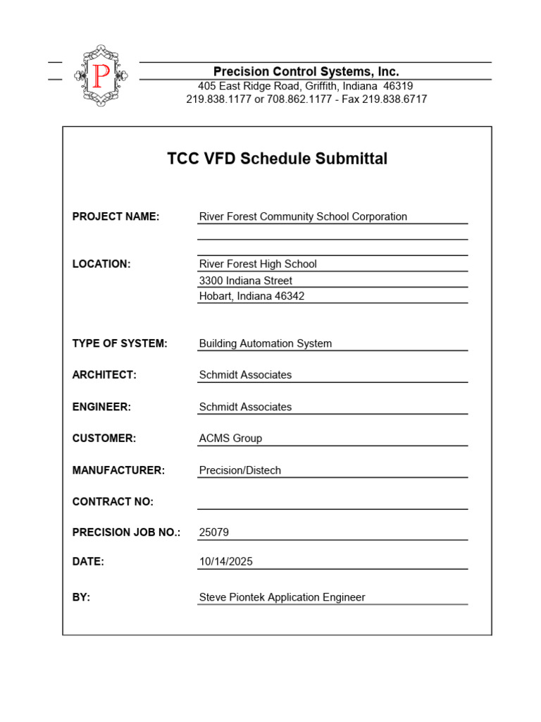 River Forest High School VFD Schedule | PDF | Power Supply | Computer ...