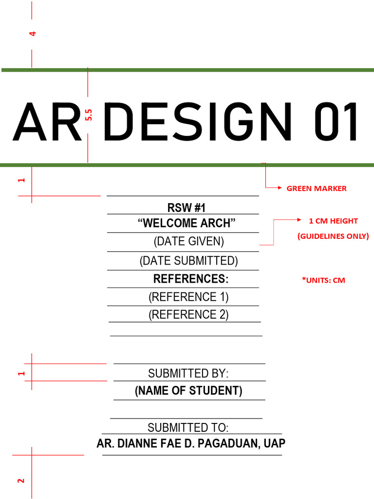 RSW Front Page Format Design 1 | PDF