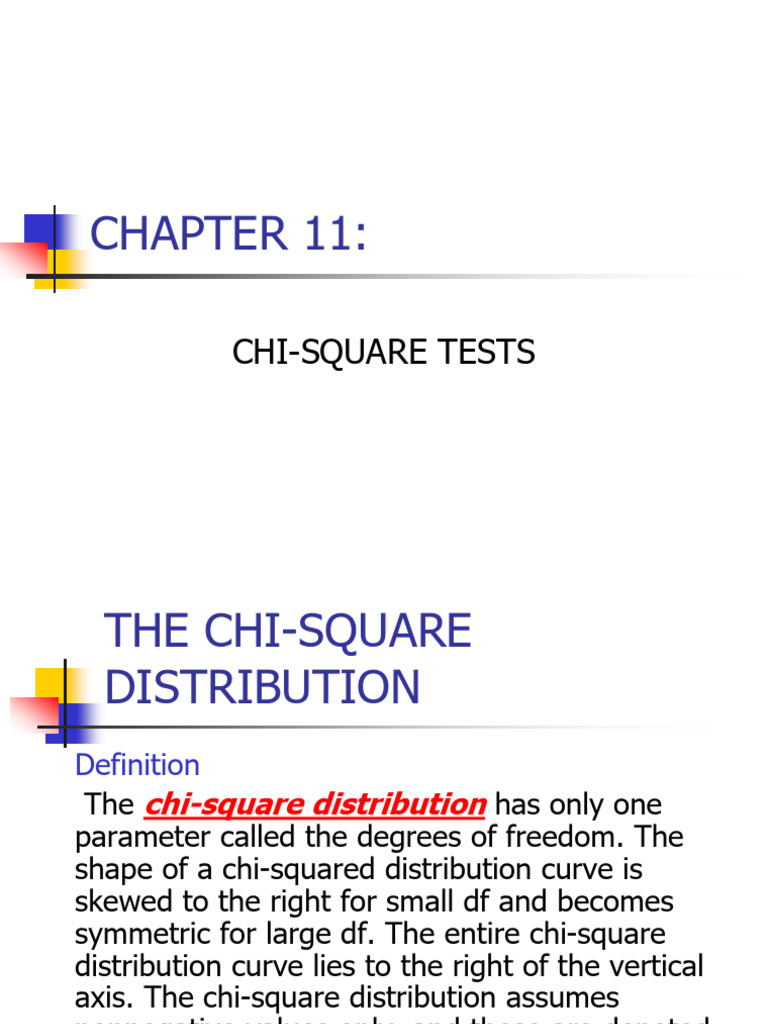 Chi-Square Tests and Applications | PDF | Chi Squared Distribution ...