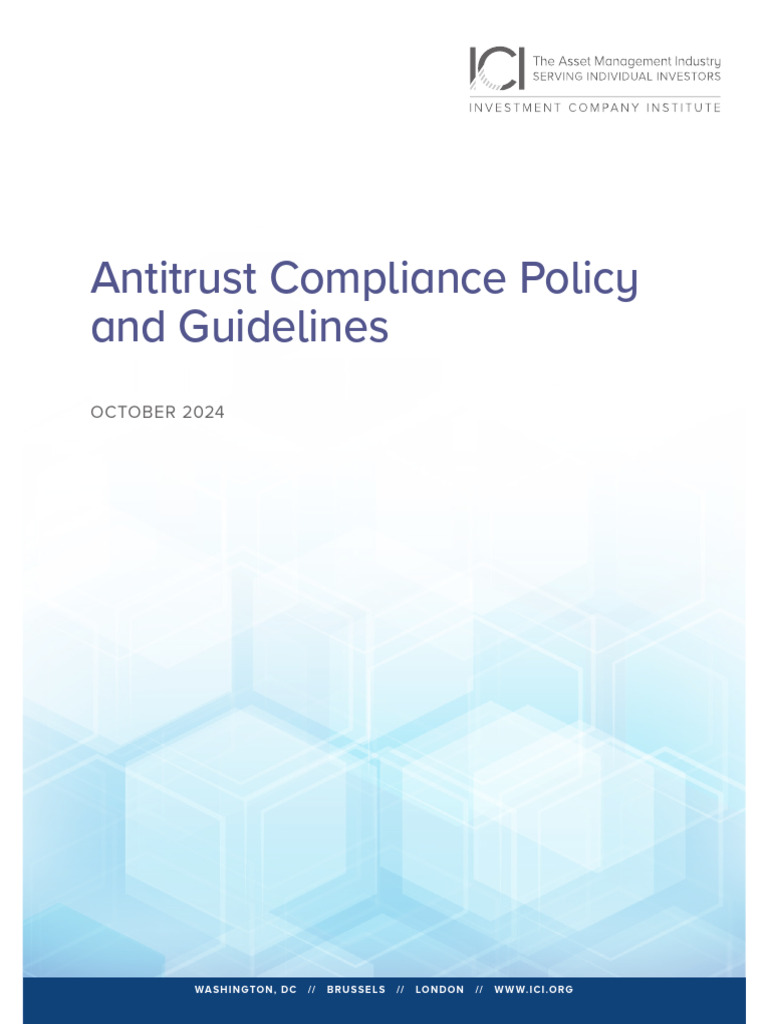 ICI Antitrust Compliance Guidelines | PDF | Competition Law | United ...