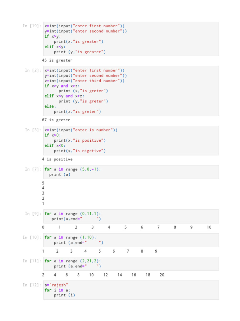 Python Input and Output Examples | PDF