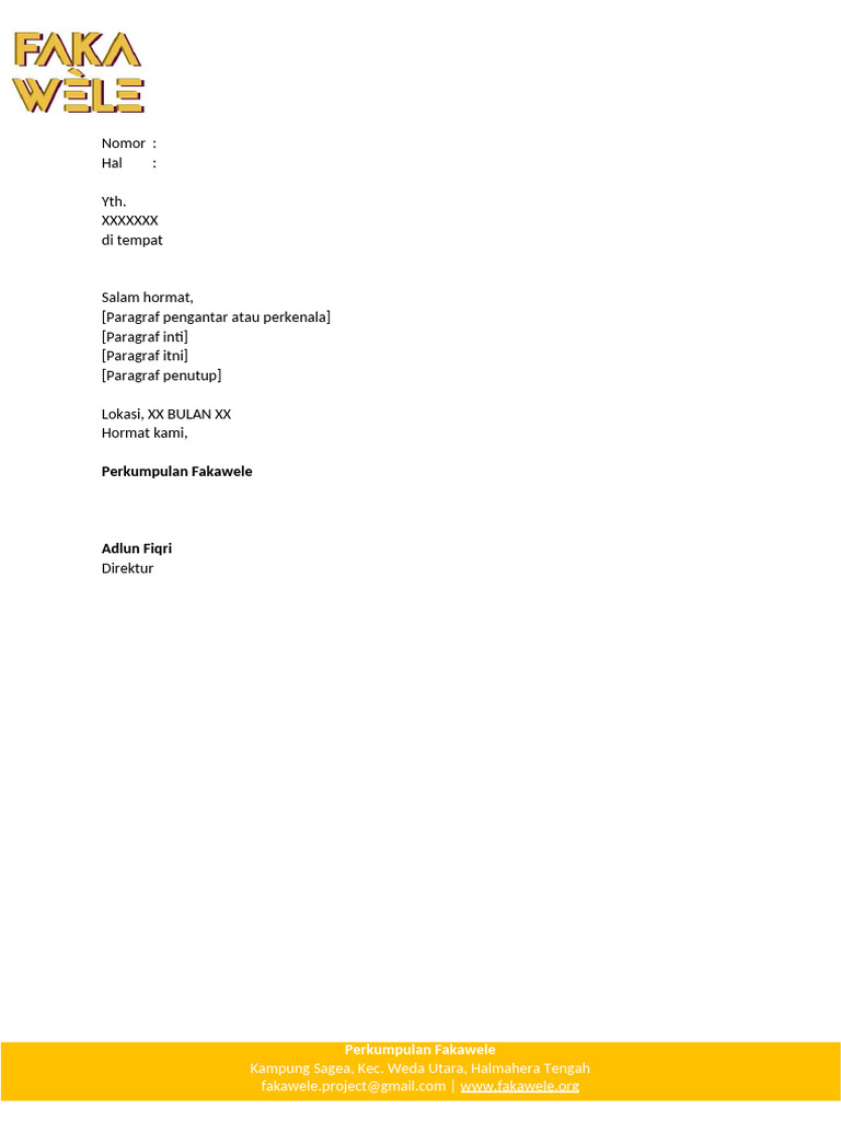 Format Surat | PDF
