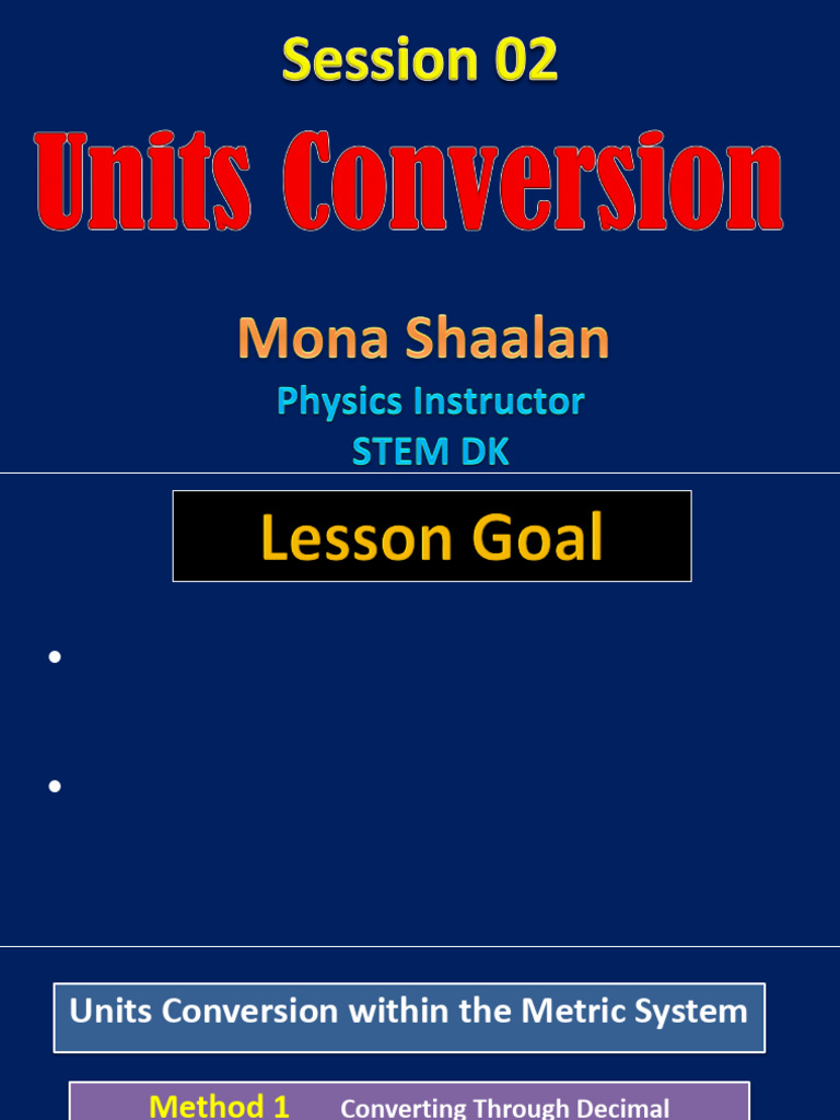 Metric System Unit Conversion Guide | PDF | Units Of Measurement ...