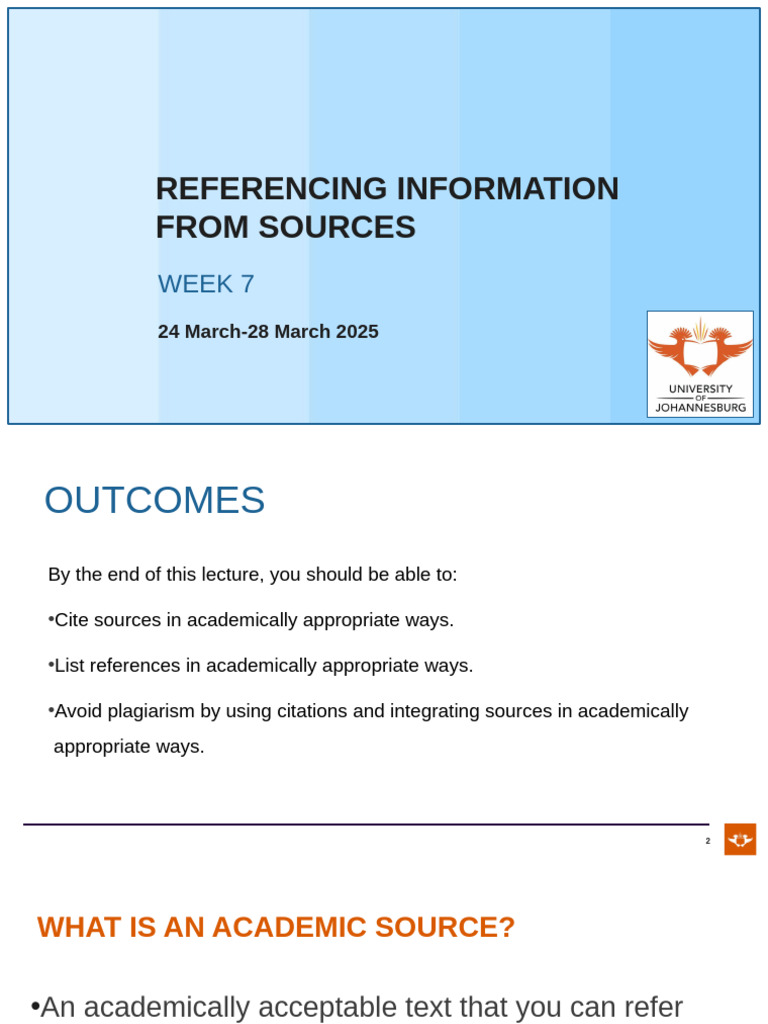 Academic Source Referencing Guide | PDF | Plagiarism | Human Communication