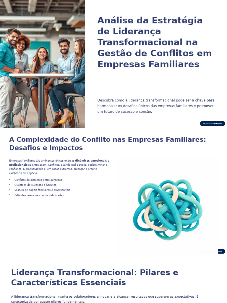 Liderança Transformacional em Empresas Familiares | PDF | Liderança ...