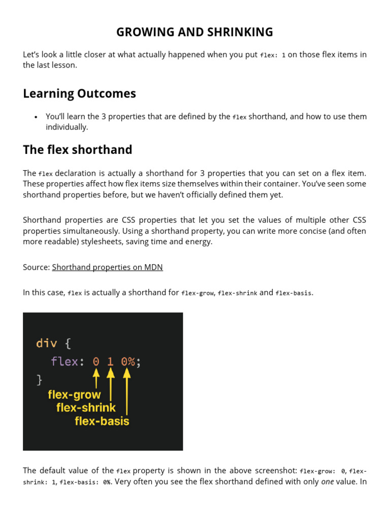 Growing and Shrinking | PDF