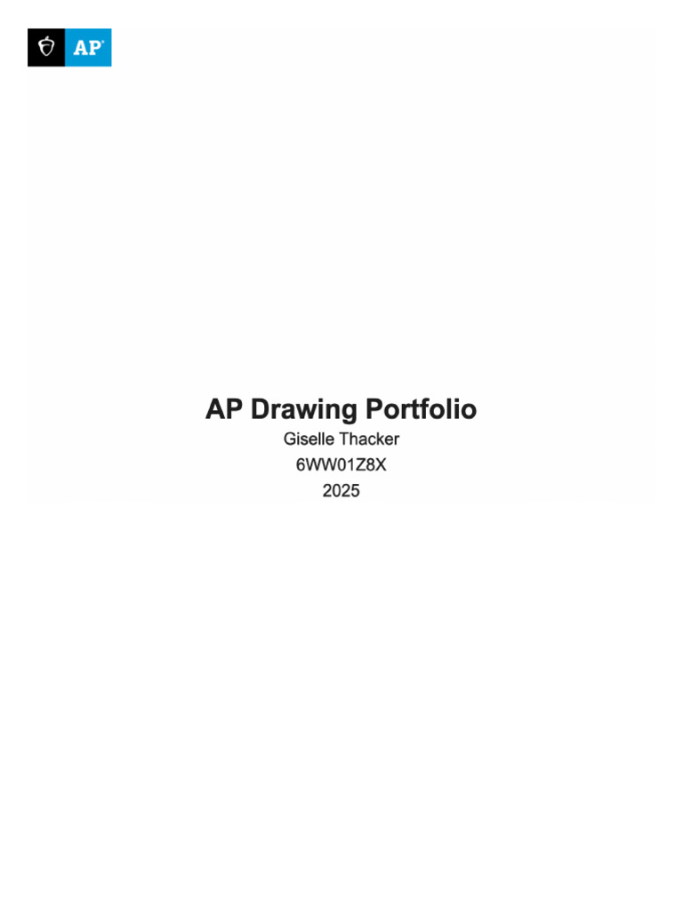 6WW01Z8X - AP Drawing Portfolio 2 | PDF