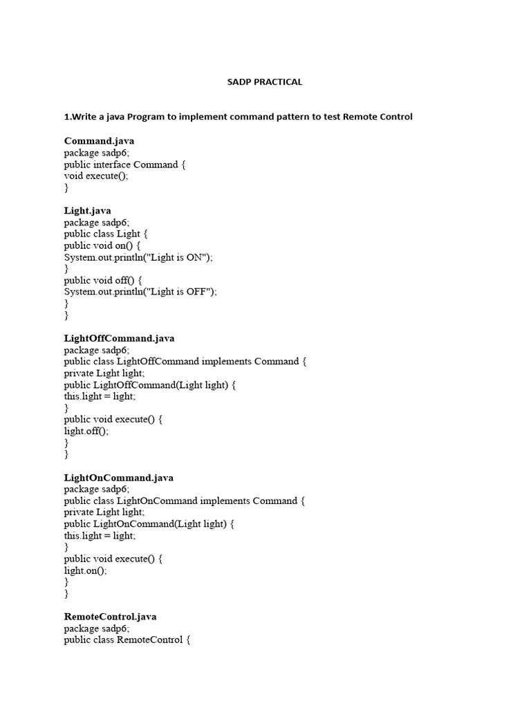 Java Design Patterns Implementation Guide | PDF | Duck | Class ...
