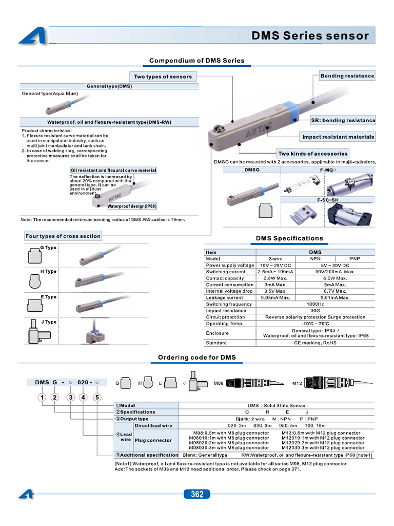 CMS, DMS, EMS Series Sensor 202509131057531716 | PDF