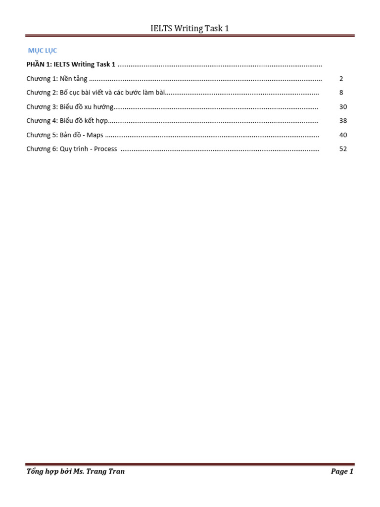 Sách Writing Task 1 Chốt | PDF