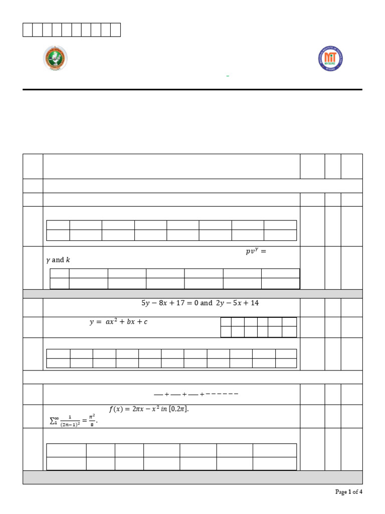 Model Question Paper: Mathematics IV | PDF | Cell (Biology) | Proteins