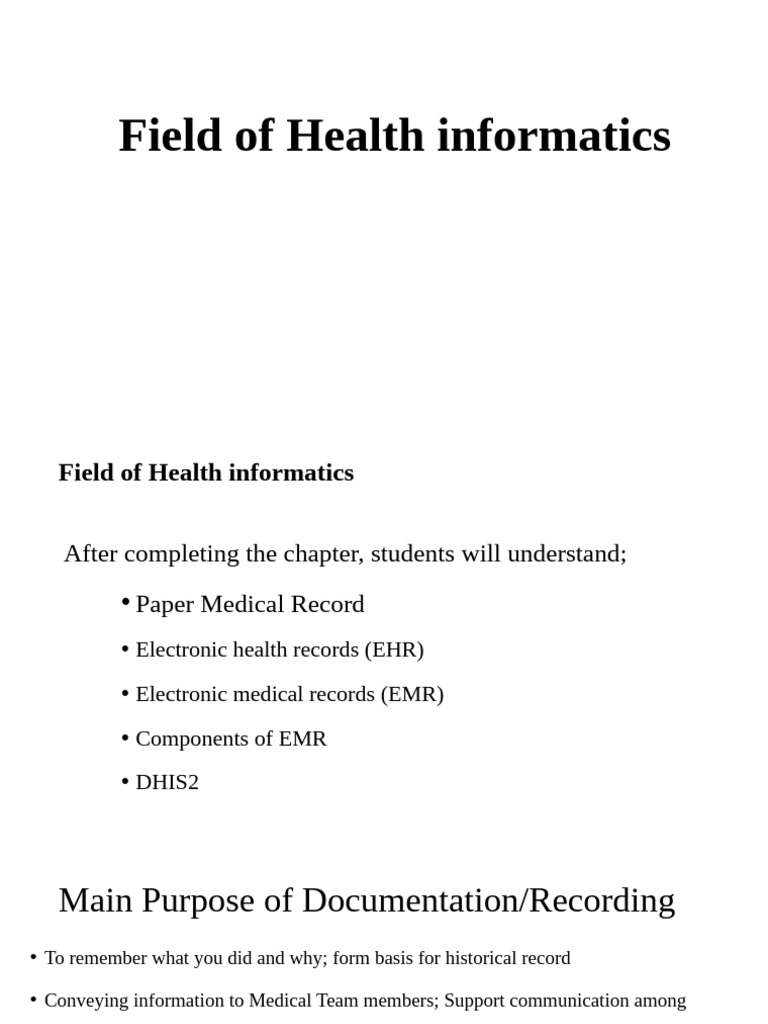 Understanding Health Informatics Essentials | PDF | Electronic Health ...